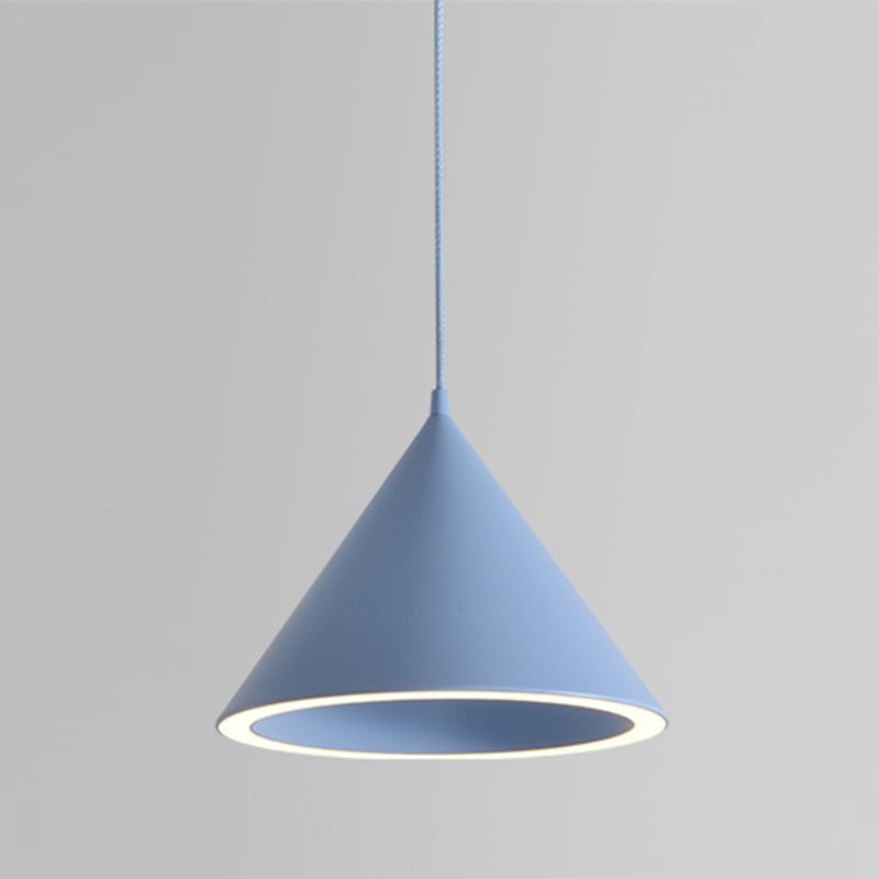 Morandi Minimalistische LED Pendelleuchte Weiß/Schwarz Schlafzimmer Acryl