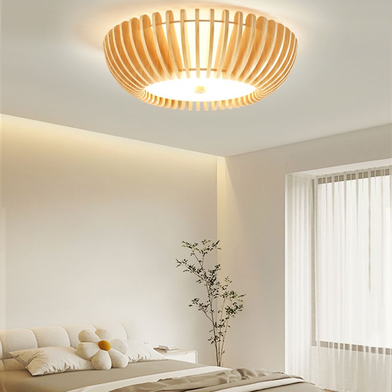 Modern LED Deckenleuchte Schlafzimmer/Wohnzimmer Innen Holz