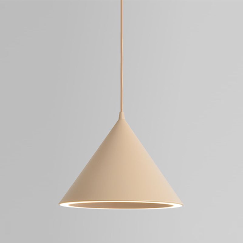 Morandi Minimalistische LED Pendelleuchte Weiß/Schwarz Schlafzimmer Acryl