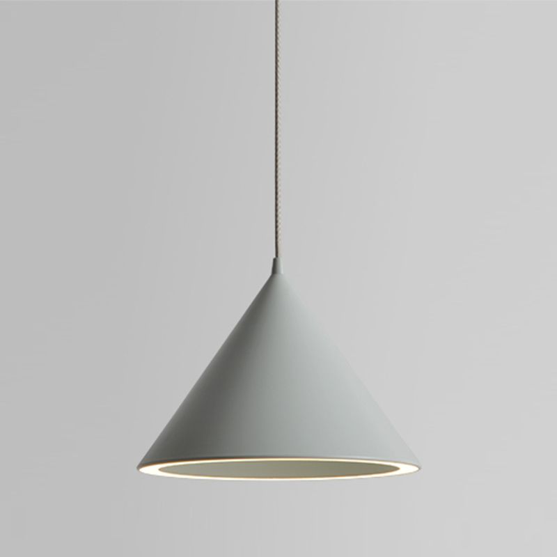 Morandi Minimalistische LED Pendelleuchte Weiß/Schwarz Schlafzimmer Acryl