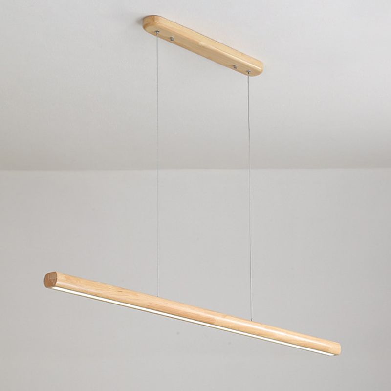 Ozawa Modern Stabförmig LED Pendelleuchte Holz Wohn/Schlaf/Esszimmer Metall 80/120CM Lang