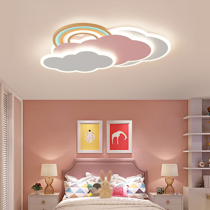 Modern LED Deckenleuchte Dimmbar Wolke Kinderzimmer Metall