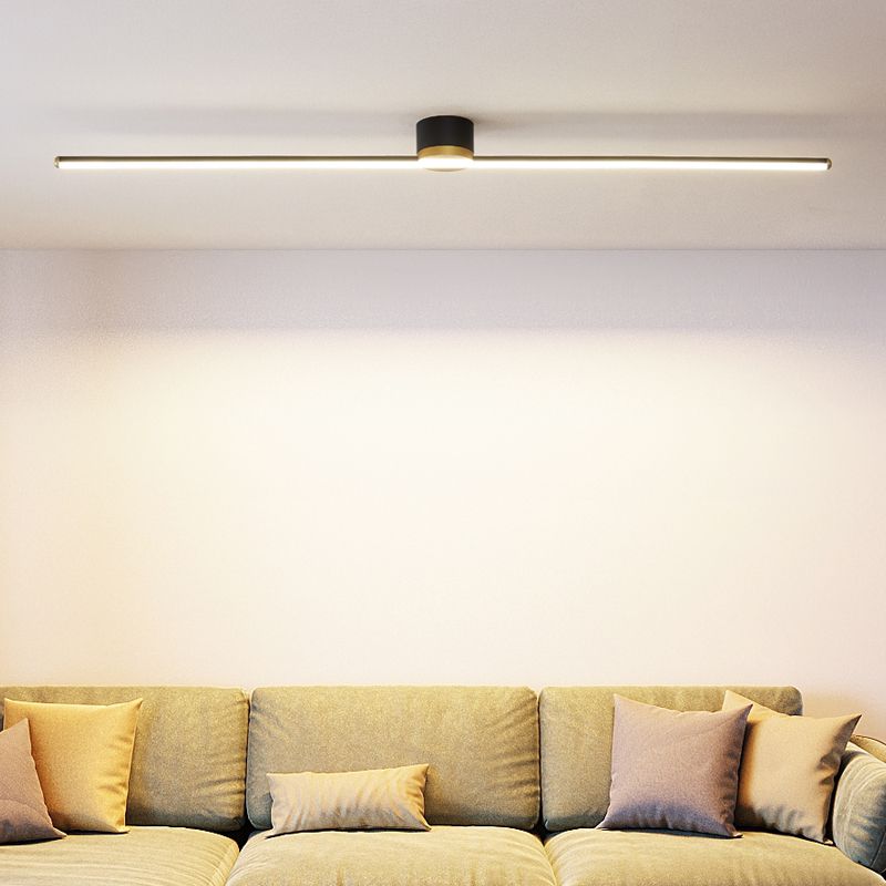 Edge Modern Linear LED Deckenleuchte Schwarz/Weiß Schlaf/Wohnzimmer