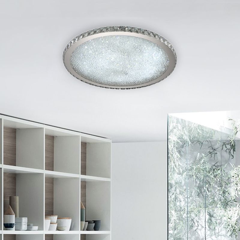 Kristy LED Modern Deckenleuchte Klar/Bernstein Wohn/Schlafzimmer Metall Tageslichtweiß/Warmweiß