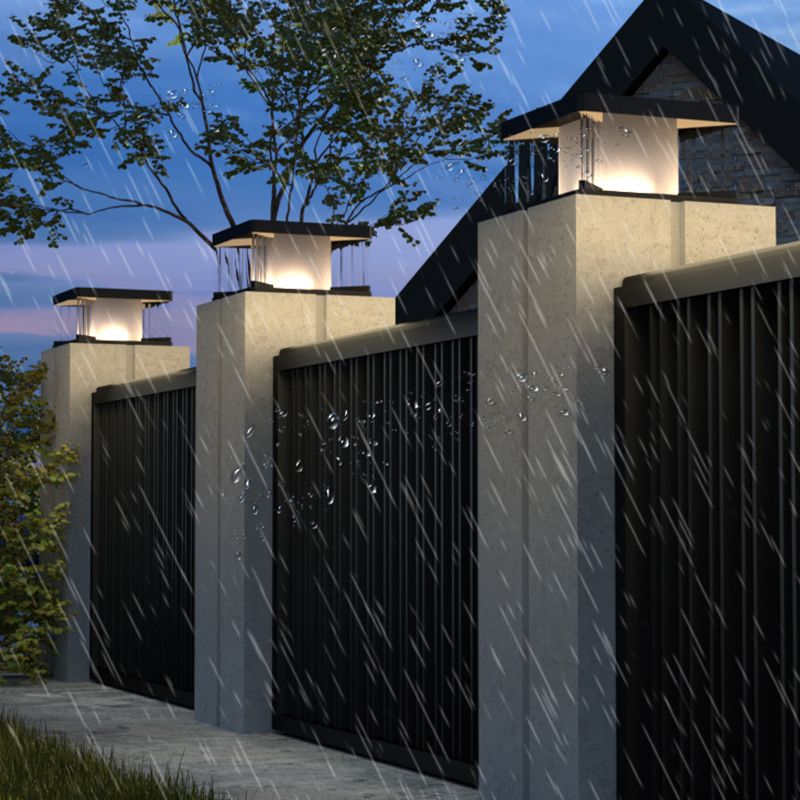 Riley Modern Minimalistisch LED Außenleuchte Garten/Terrasse Metall&Acryl Solarenergie