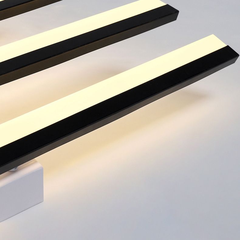 Quinn Modern Linear LED Deckenleuchte Schwarz/Weiß Wohn/Esszimmer Metall&Acryl
