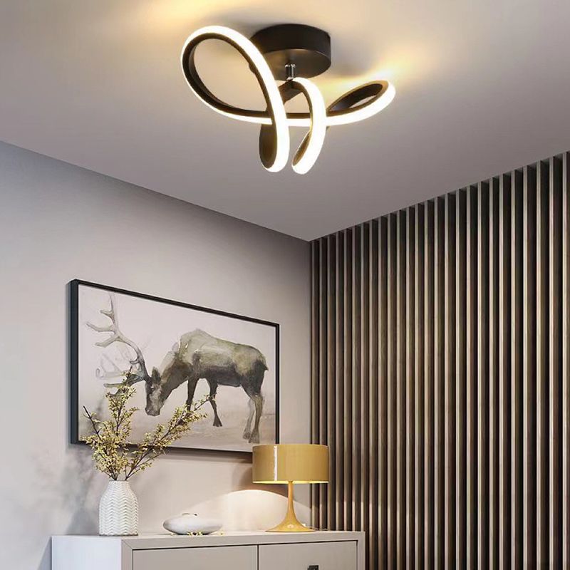 Lacey Design LED Deckenleuchte Schwarz/Gold Esszimmer/Wohnzimmer