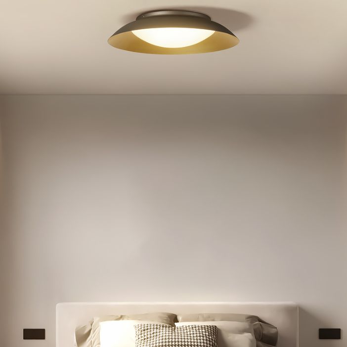 Carins Modern LED Runde Deckenleuchte, Metall, Wohnzimmer