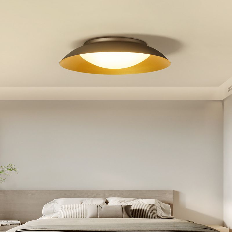 Carins Modern LED Runde Deckenleuchte, Metall, Wohnzimmer