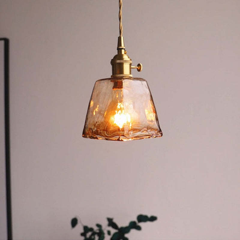 Levy Vintage LED Pendelleuchte, Gold, Metall/Glas. Esszimmer