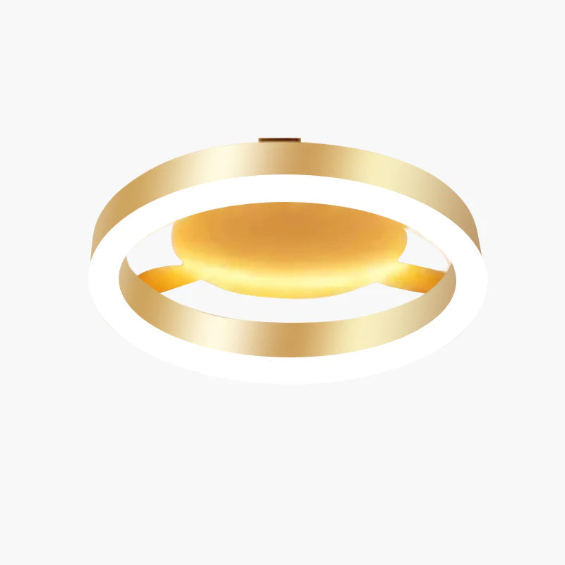 Amos Moderne LED Deckenleuchte Gold Wohn/Schlafzimmer Korridor Metall&Aluminium&Acryl