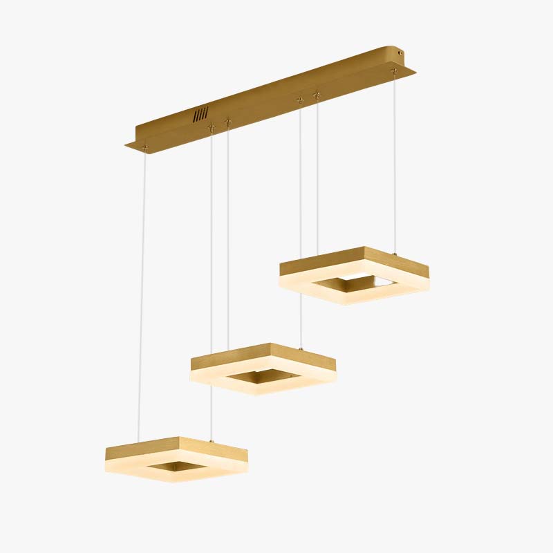 Avi Moderne LED Pendelleuchte Gold Schlafzimmer/Arbeitszimmer