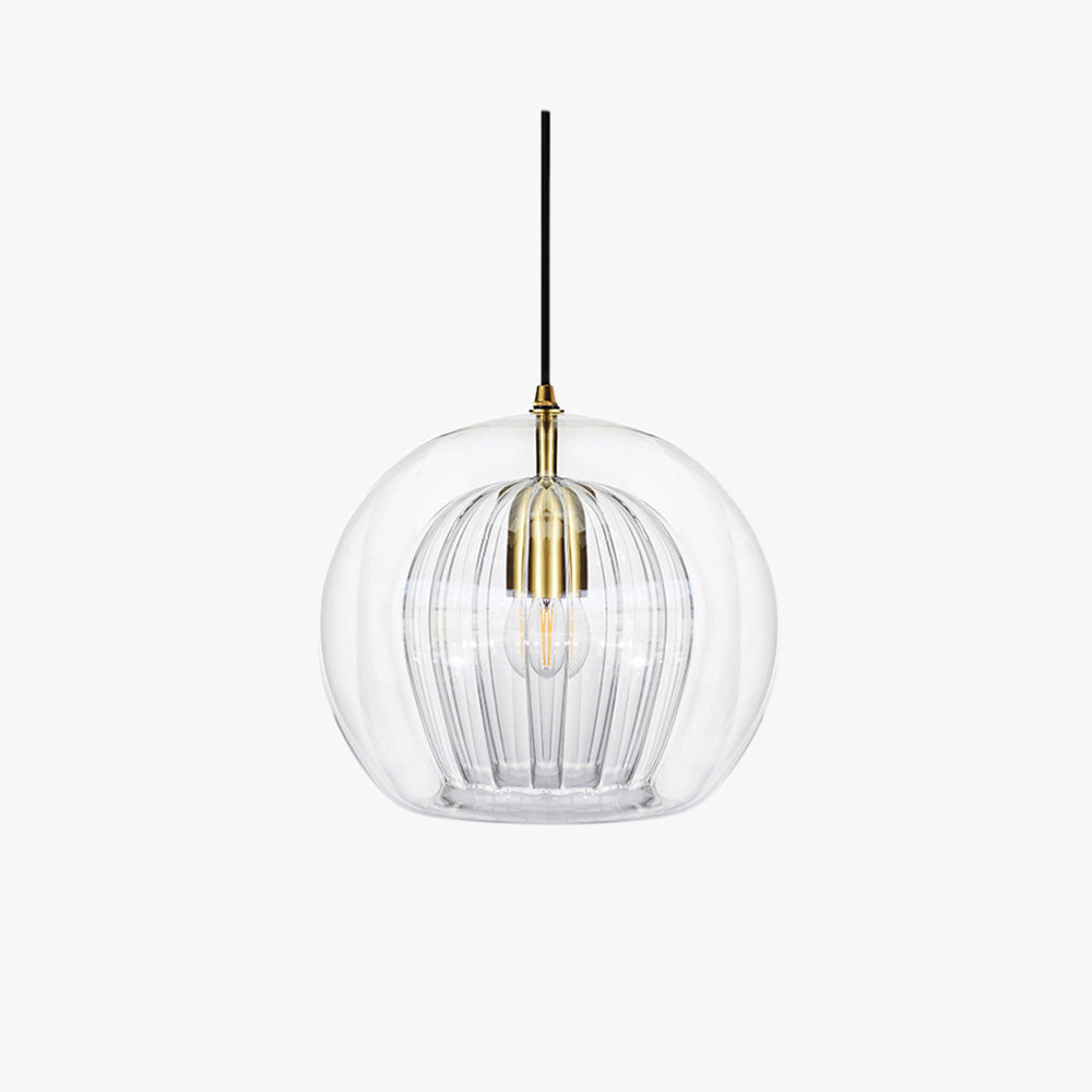 Hailie Modern LED Pendelleuchte Klar/Bernstein Esstisch/Wohnzimmer Metall&Glas