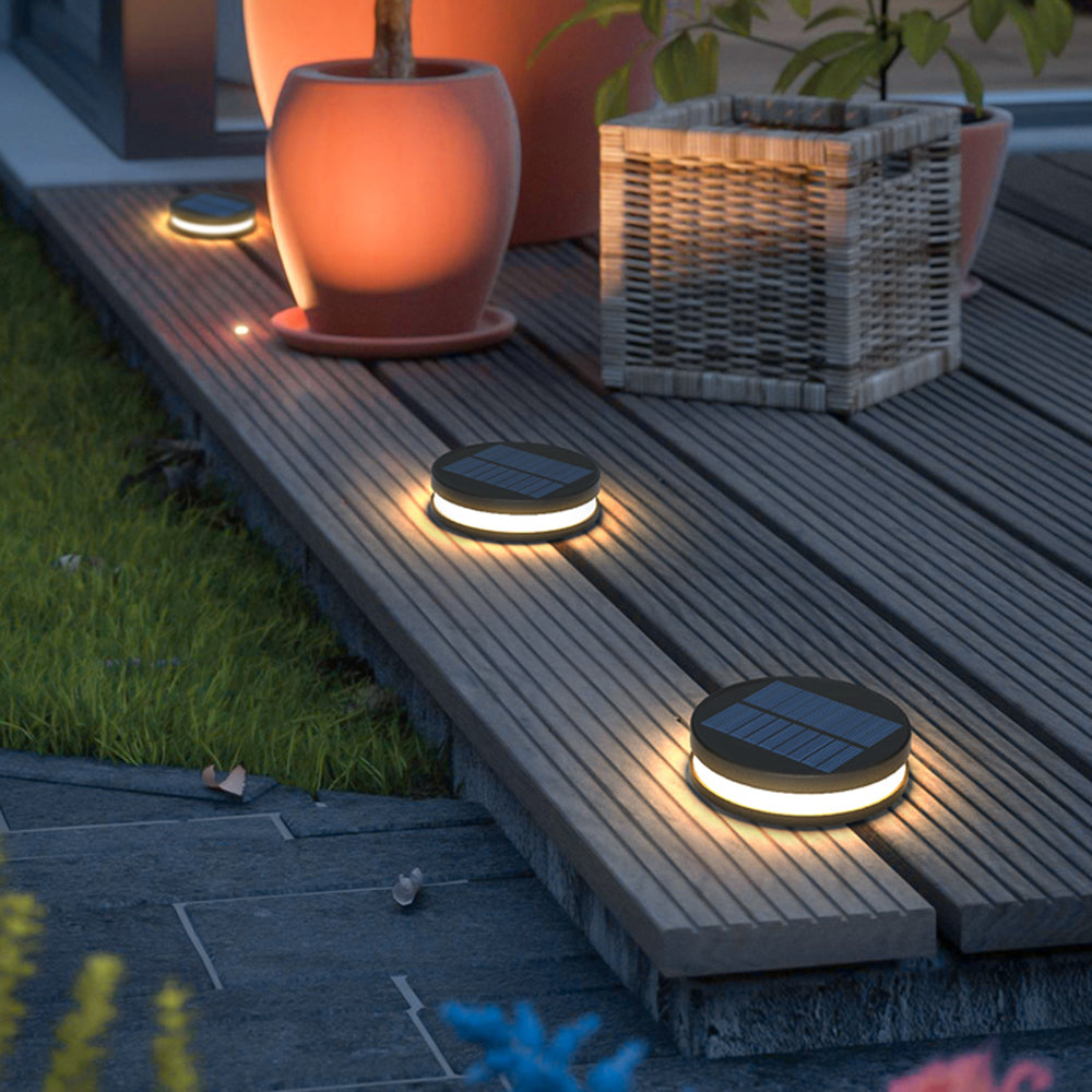 Orr Modern LED Außenleuchte Schwarz/Weiß Solar Garten/Terrasse Metall&Acryl