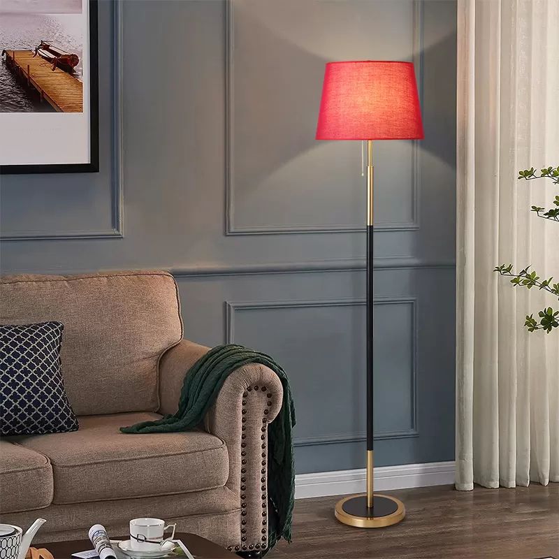 Eryn Modern Zylinder Stehlampe, Metall/Stoff, 4 Farbe, Wohnzimmer/Schlafzimmer