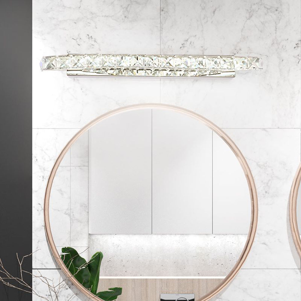 Kristy Modern Design LED Wandleuchte Badezimmer Kristall&Metall