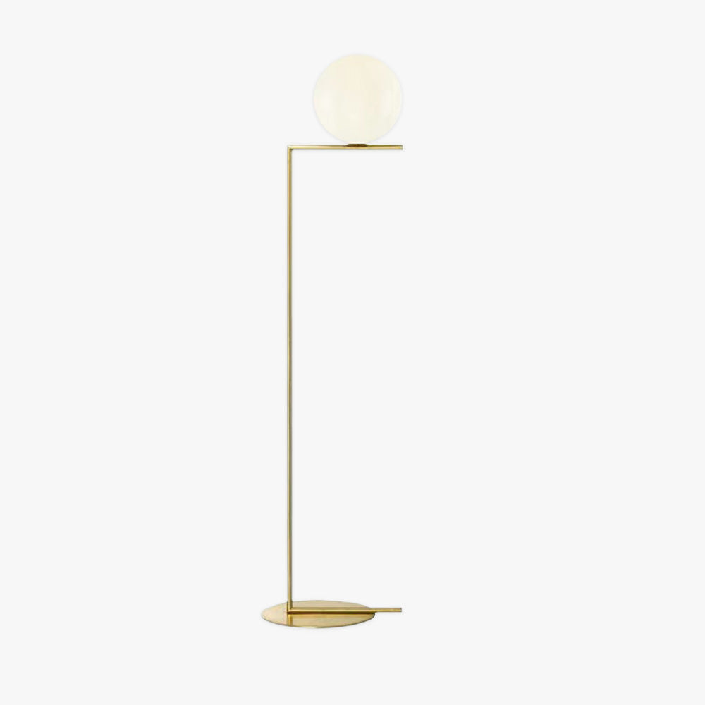 Valentina Modern LED Stehlampe Schwarz/Gold Schlaf/Wohnzimmer Metall&Glas