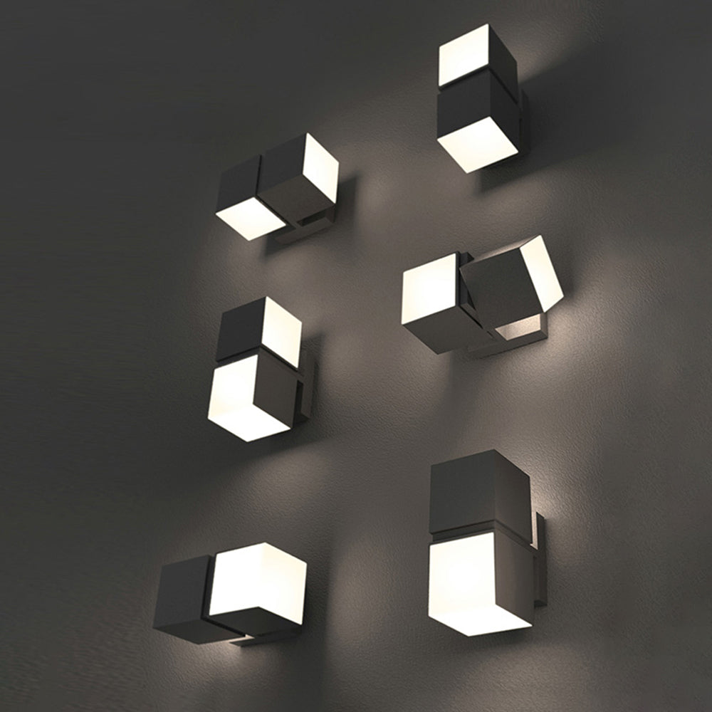 Orr Modern Geometrie LED Außenwandleuchte Flur Metall&Acryl Drehbar 12CM/13CM/15CM/21CM/49CM Lang