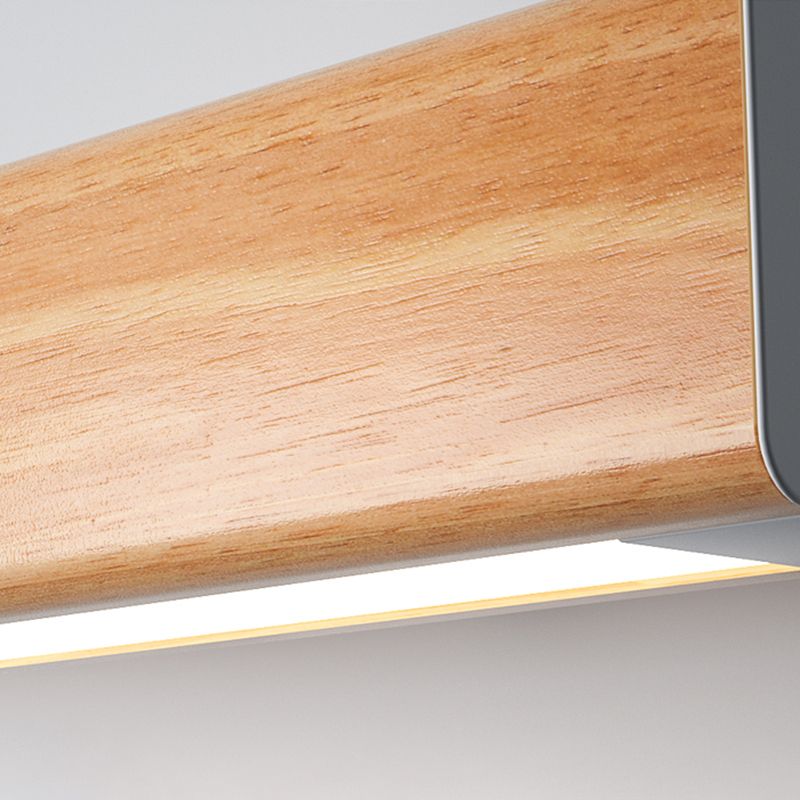 Ozawa Minimalistische LED Wandleuchte Schlafzimmer/Esszimmer Holz