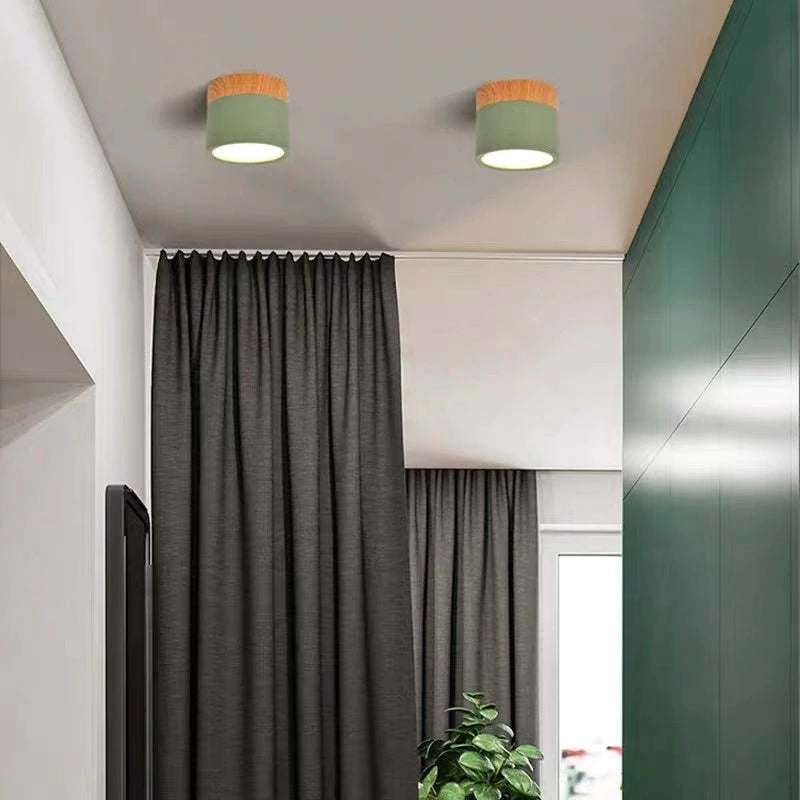 Morandi Moderne LED Makrone Deckenleuchte Wohnzimmer Metall/Acryl