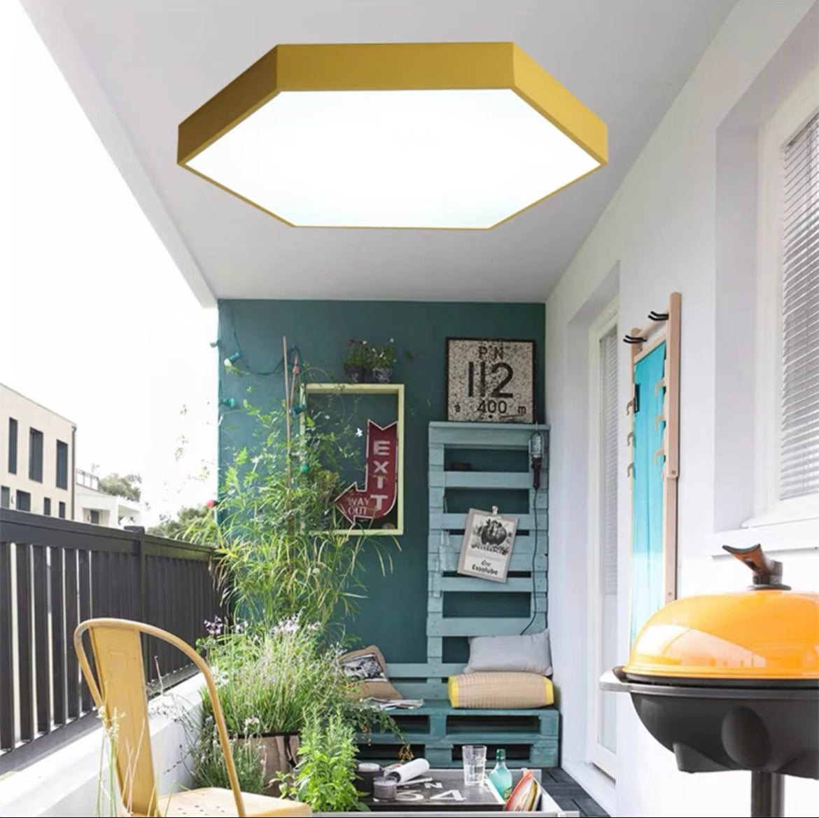 Morandi Moderne LED Deckenleuchte Weiß/Schwarz Esszimmer/Wohnzimmer