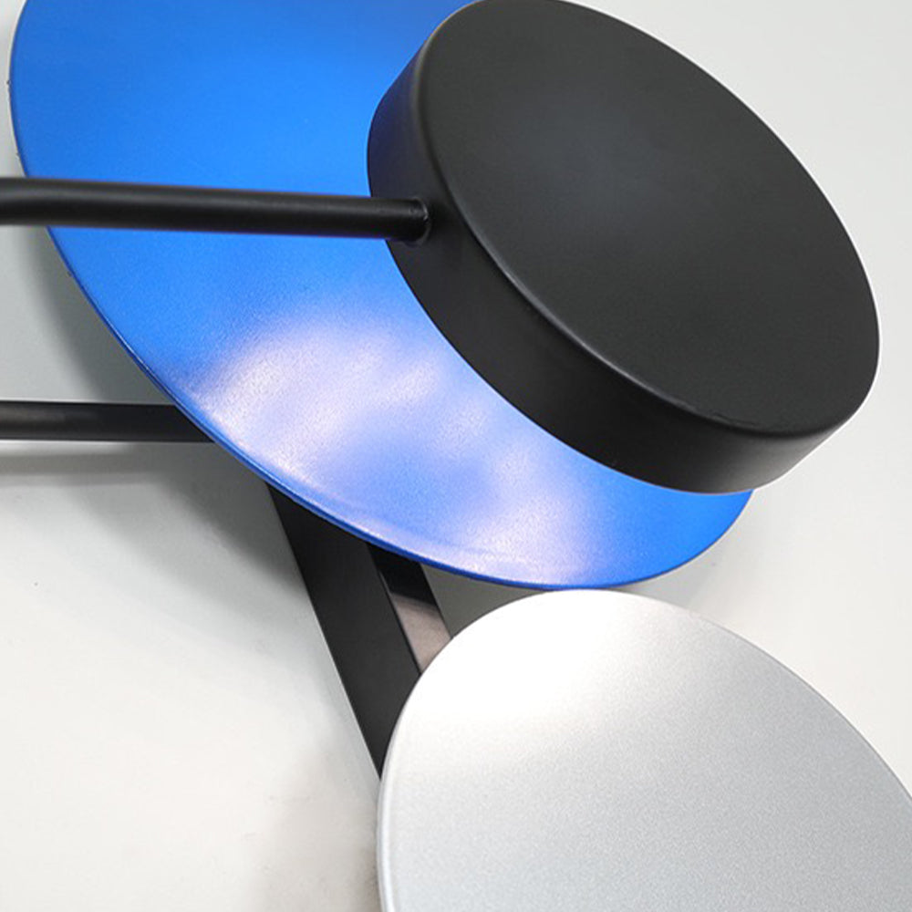 Emyr Design LED Wandleuchte Essenzimmer/Schlafzimmer Blau Metall