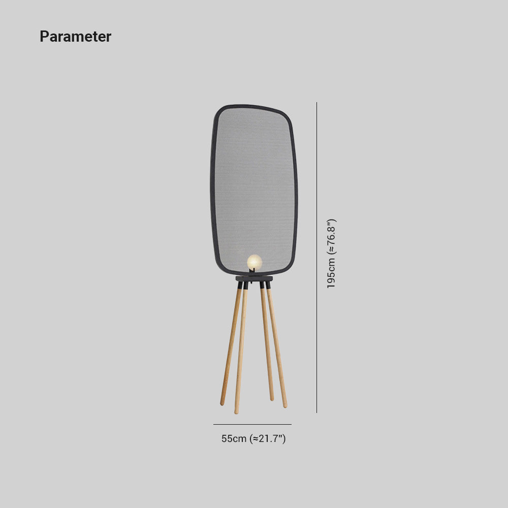 Cooley Modern Design Minimalistische Stehleuchte, Metall & Holz