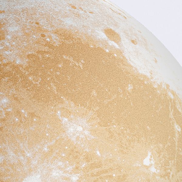 Elif Modern Mond LED Außenleuchte Weiß-Gold Außen Harz