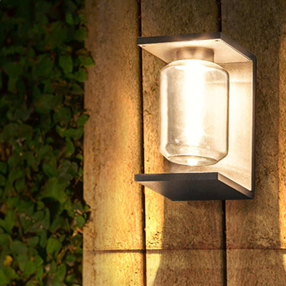 Orr Lanterne Außenwandleuchte, 2 Farben für Garten & Terrasse