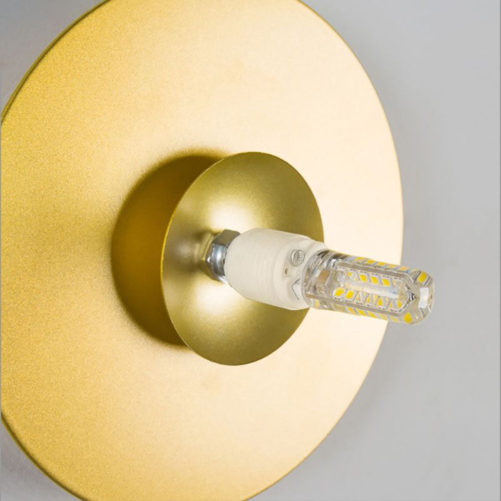 Valentina Modern LED Decken/Wandleuchte Esszimmer Schwarz/Gold Glas