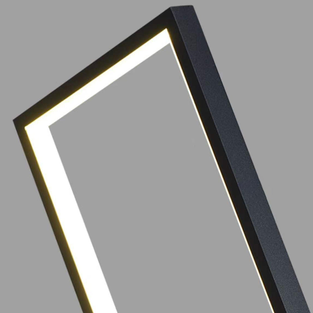 Edge Modern LED Stehleuchte Schwarz Wohn/Ess/Arbeitszimmer Metall
