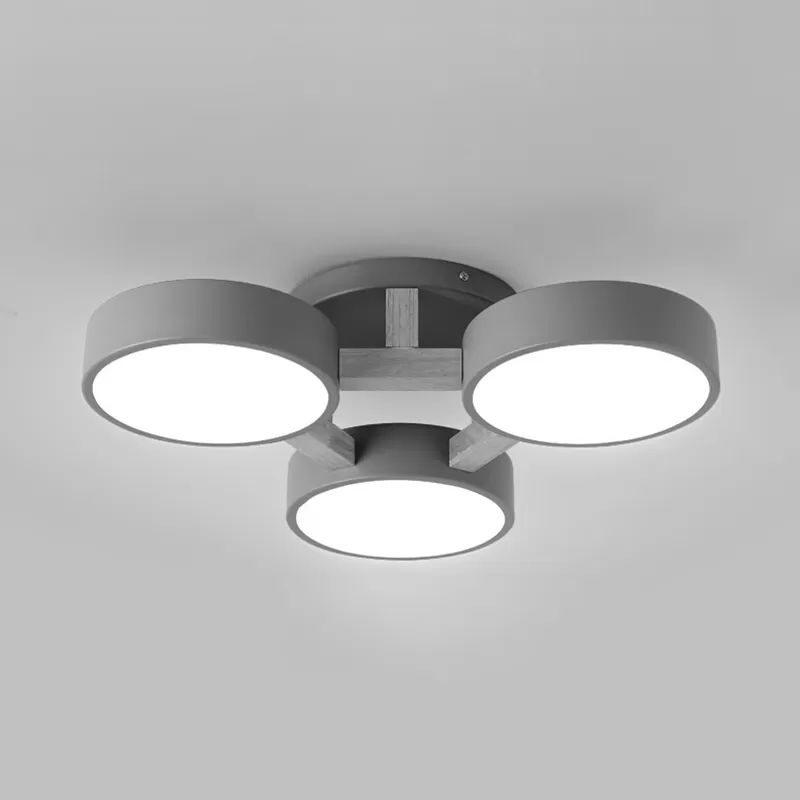 Minori Modern LED Deckenleuchte Weiß/Grün/Anthrazitgrau Wohn/Schlafzimmer Metall