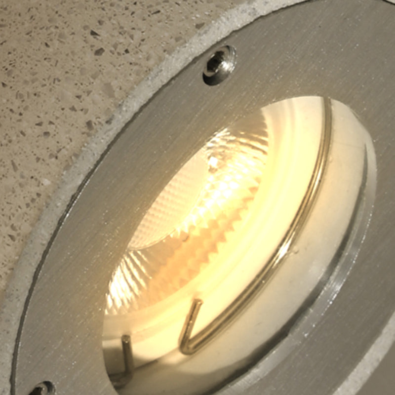 Orr Modern LED Außenwandleuchte Schwarz/Weiß Bad/Treppenhaus/Flur/Balkon/Garten Zement&Acryl