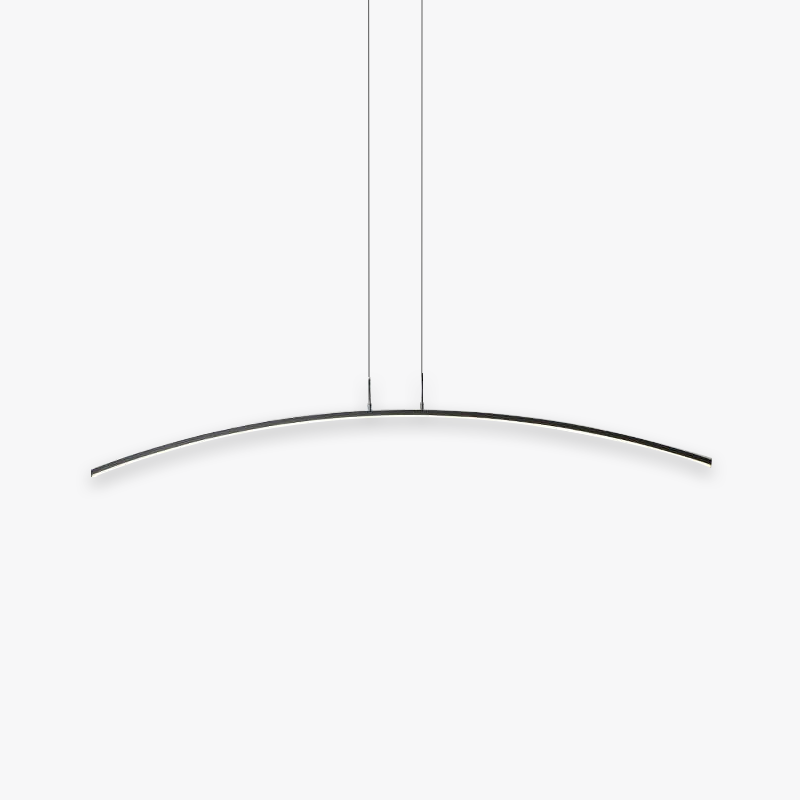 Edge Modern Minimalist Linear LED Pendelleuchte Schwarz/Weiß Esszimmer Metall Dimmbar