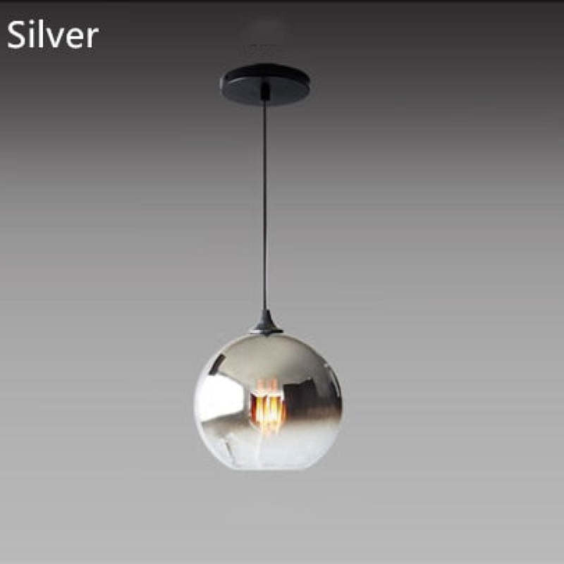 Levy Modern Kugel LED Pendelleuchte Gold/Silber/Roségold Esszimmer Metall Glas
