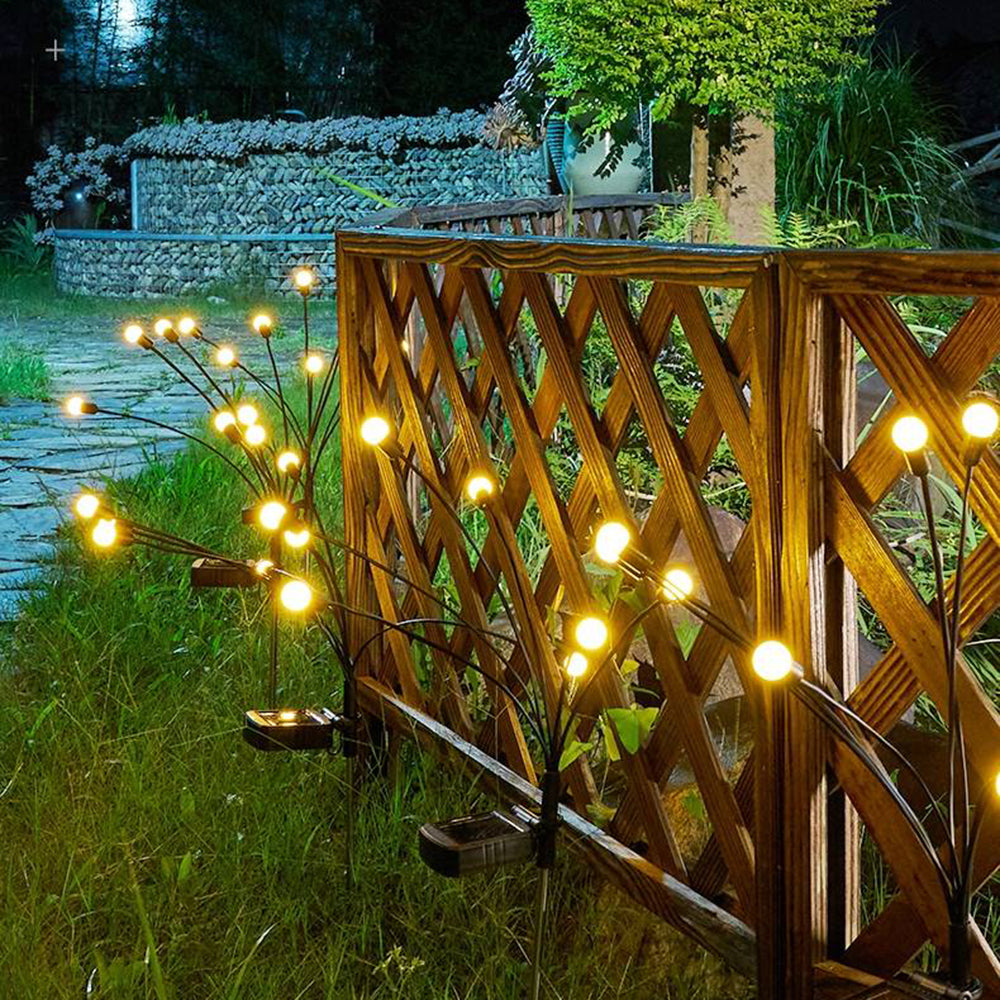 Orr Modern LED Außenleuchte Sputnik Schwarz, Garten/Balkon, Metall Acryl