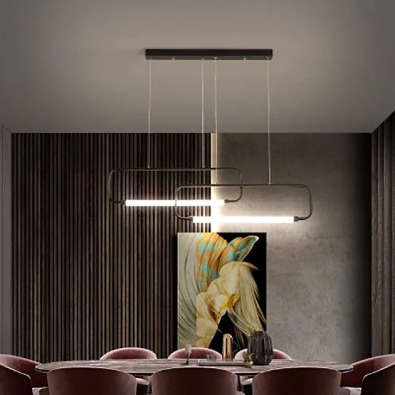 Bouvet Design LED Pendelleuchte Schwarz/Gold Wohnzimmer/Esszimmer