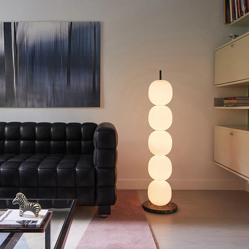 Valentina Design LED Floor Lamp Warm&Weiß Wohn/Schlaf/Esszimmer Glas 5 Buds