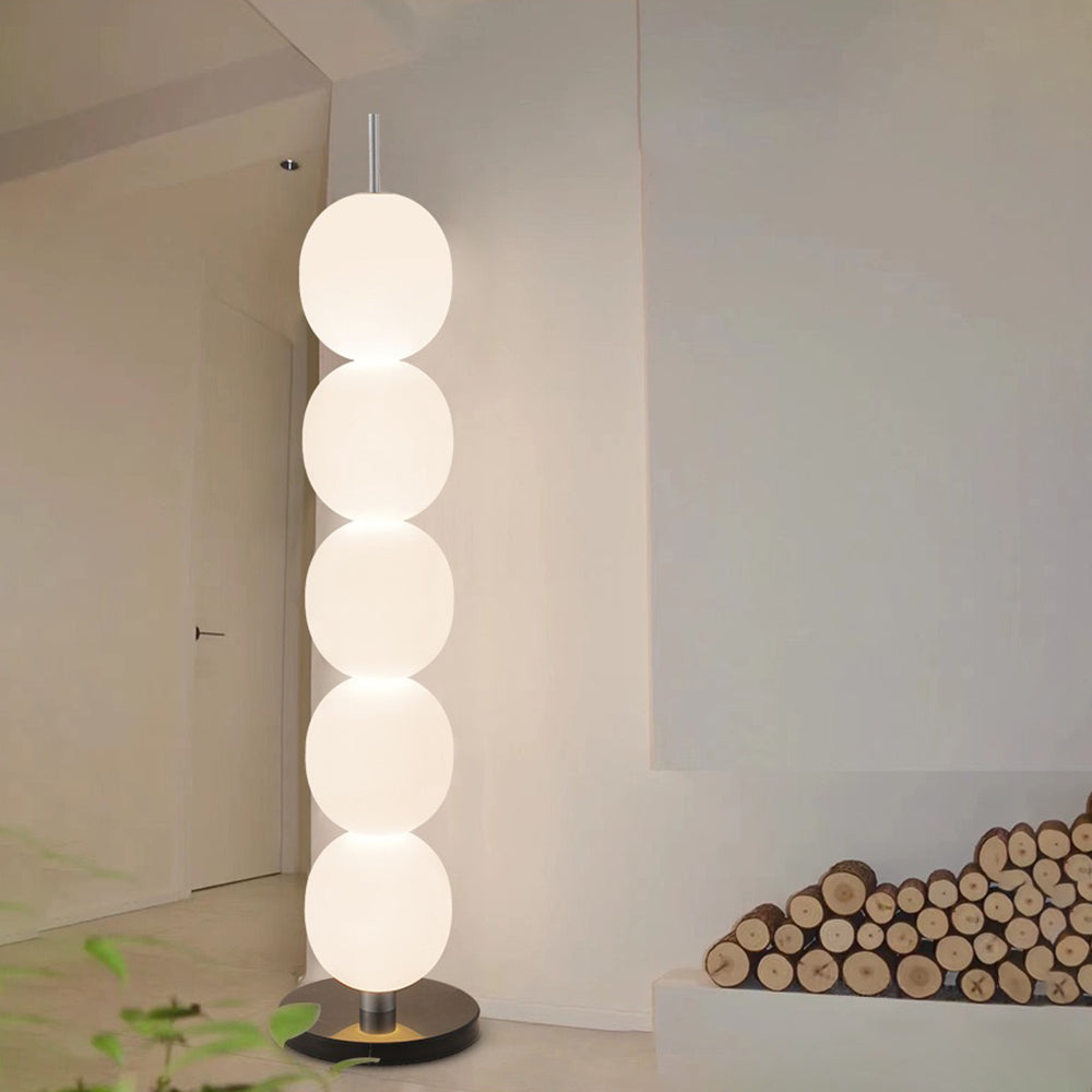 Valentina Design LED Floor Lamp Warm&Weiß Wohn/Schlaf/Esszimmer Glas 5 Buds