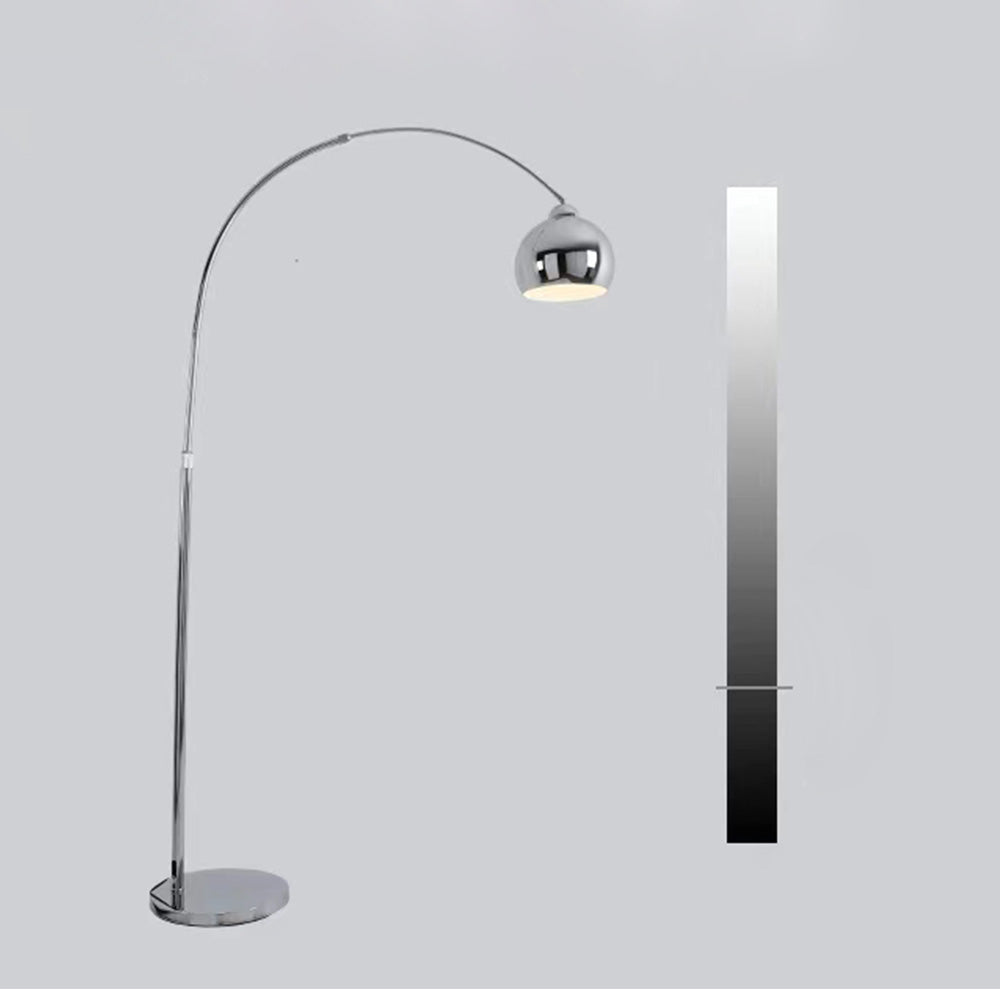 Salgado Angelrute Design LED Stehlampe Silber Wohn/Essen/Schlafzimmer Metall