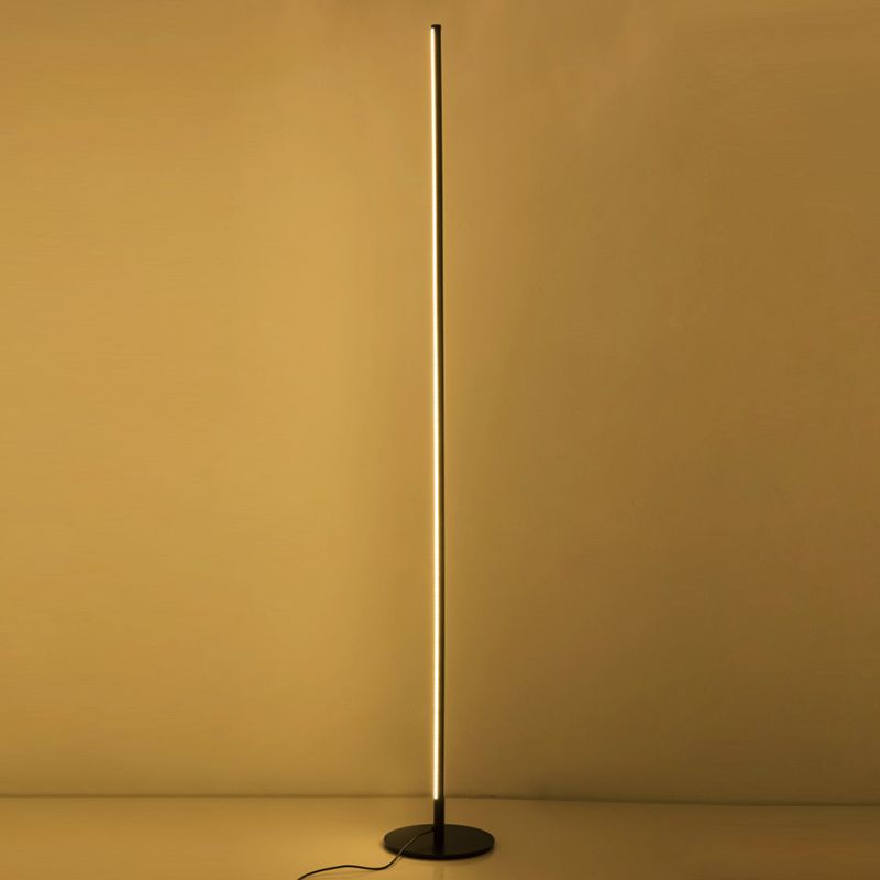 Edge Modern Linear LED Stehleuchte Silber/Gold/Schwarz Wohn/Schlafzimmer Metall