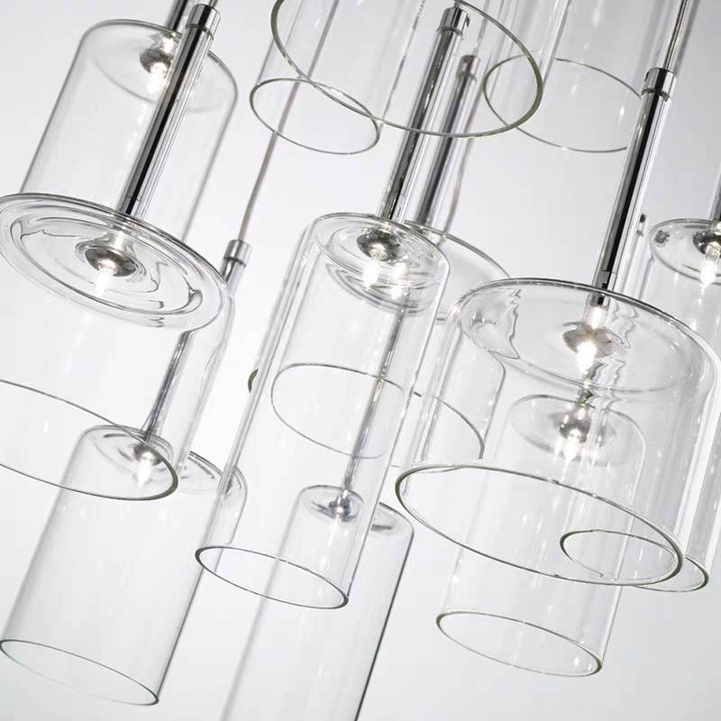 Kristy Modern LED Pendelleuchte Klar Wohn/Esszimmer Metall/Glas Cluster 3/6/10Flammig