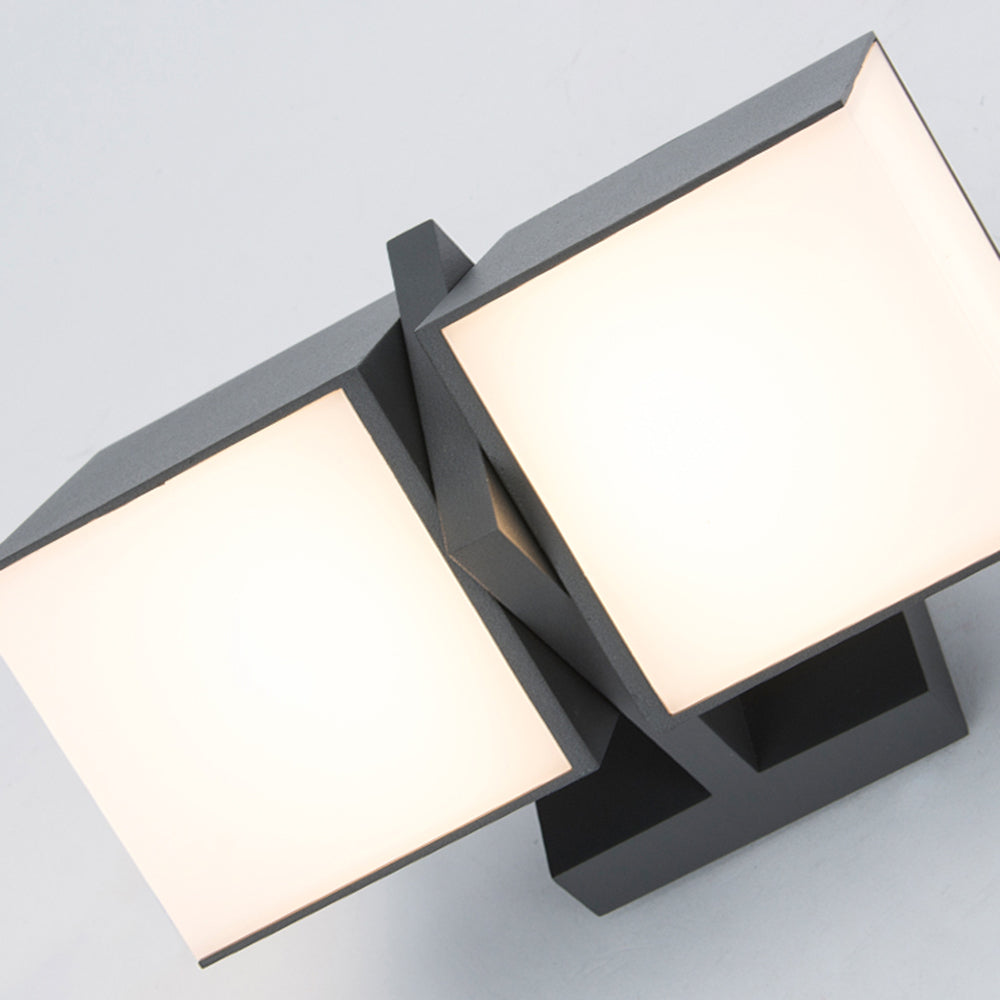 Orr Modern Geometrie LED Außenwandleuchte Flur Metall&Acryl Drehbar 12CM/13CM/15CM/21CM/49CM Lang