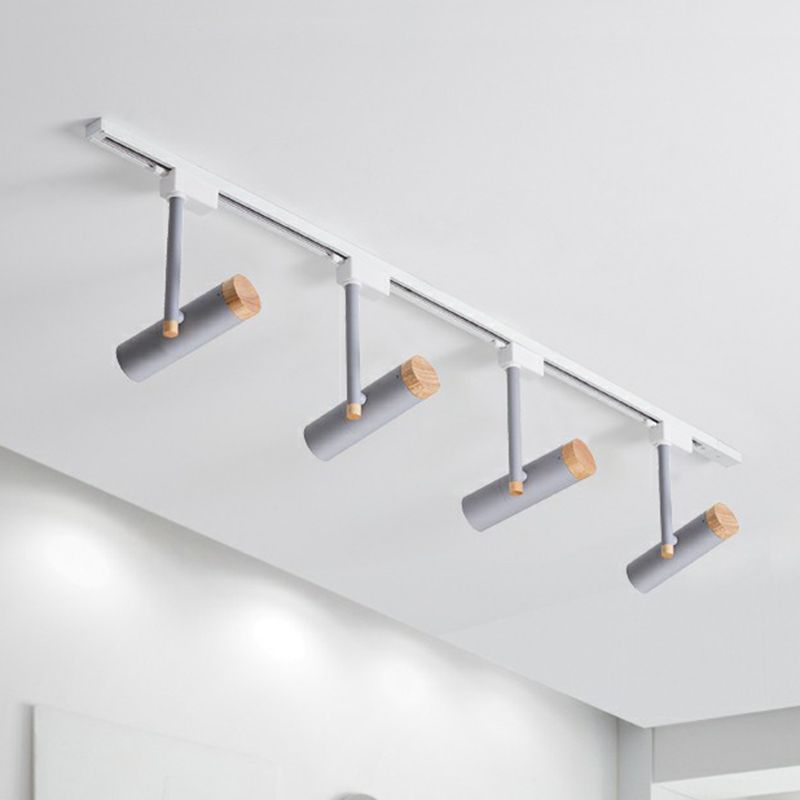 Freja Modern LED Deckenstrahler Ess/Wohnzimmer Schwarz/Weiß Holz