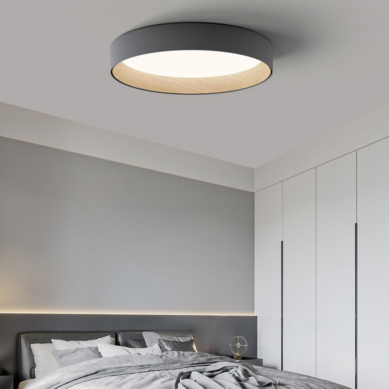 Quinn Modern LED Deckenleuchte Weiß/Gary/Schwarz, Wohnzimmer, Metall