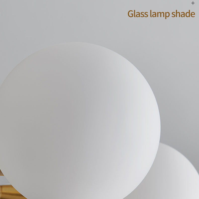 Valentina Modern LED Deckenleuchte Weiß/Gold Schlaf/Esszimmer Glas