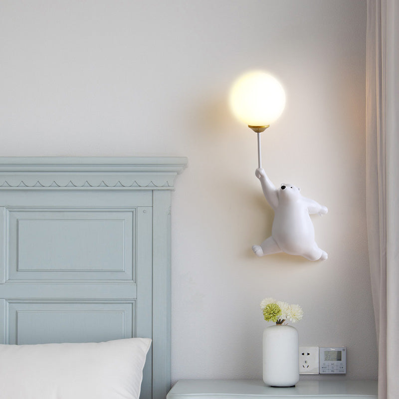 Design LED Innen Las | Wandlampe Kinderzimmer/Schlafzimmer Sola Weiß
