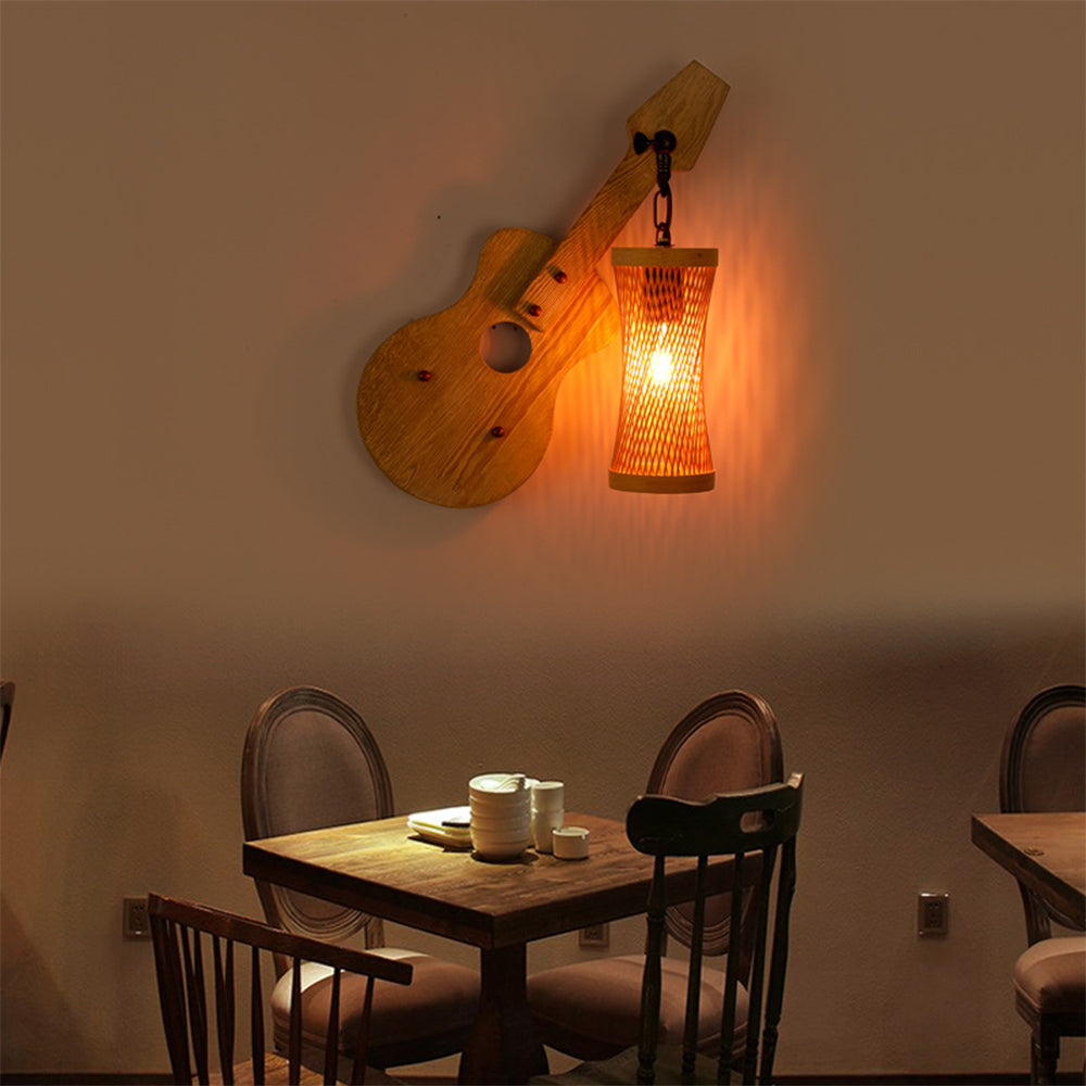 Alessio Designer LED Wandlampe Schlafzimmer/Wohnzimmer Holz/Metall