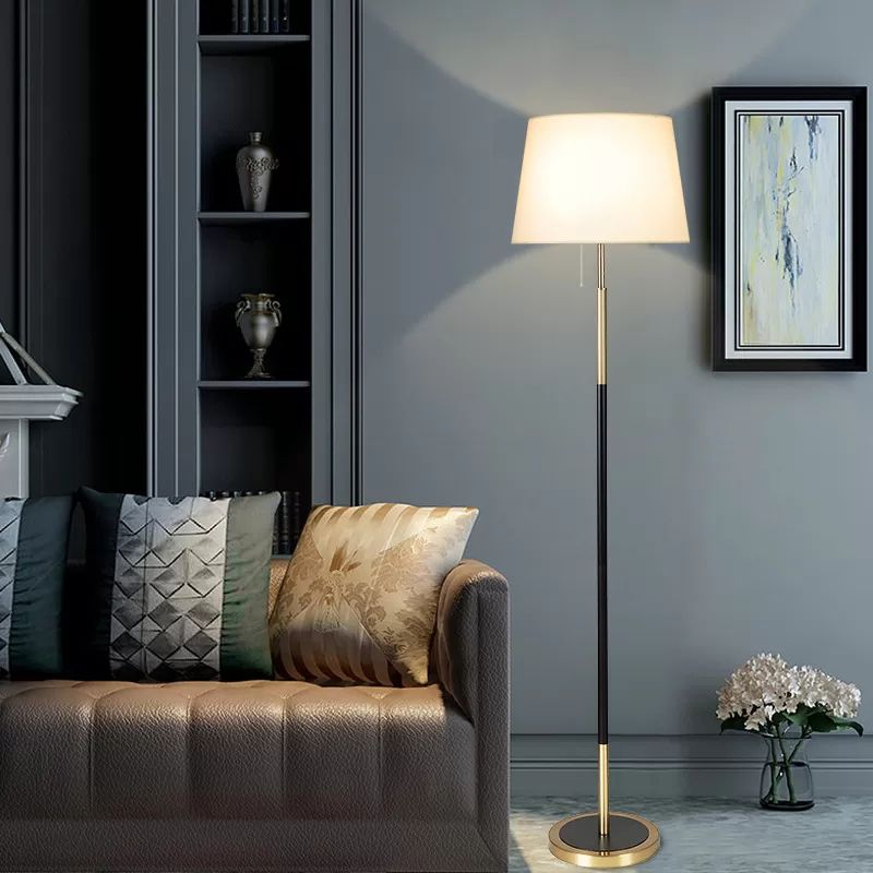 Eryn Modern Zylinder Stehlampe, Metall/Stoff, 4 Farbe, Wohnzimmer/Schlafzimmer