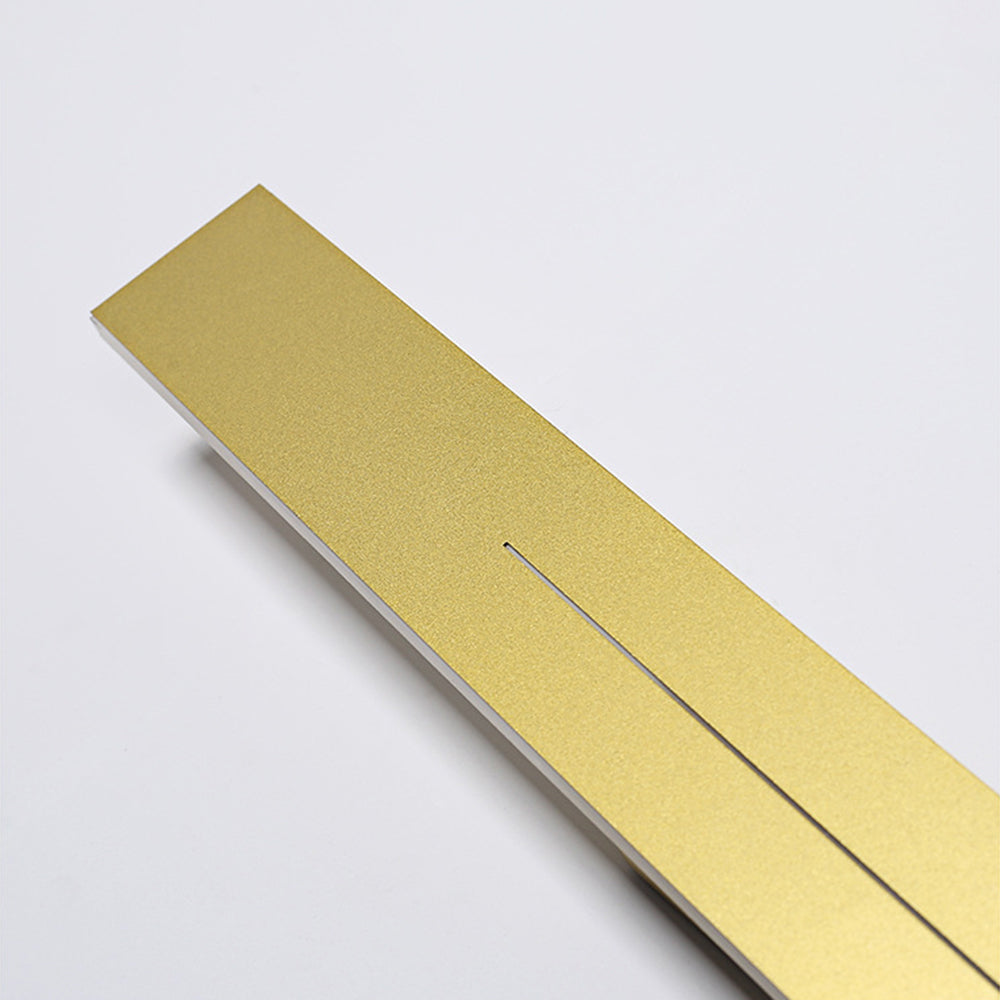 Edge Minimalistisch Innen Wandleuchte Linear Schwarz/Gold Wohnzimmer Metall Acryl